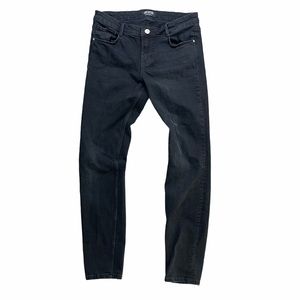 ZARA Mid-Rise Black Stretchy Skinny Jeans Size 08